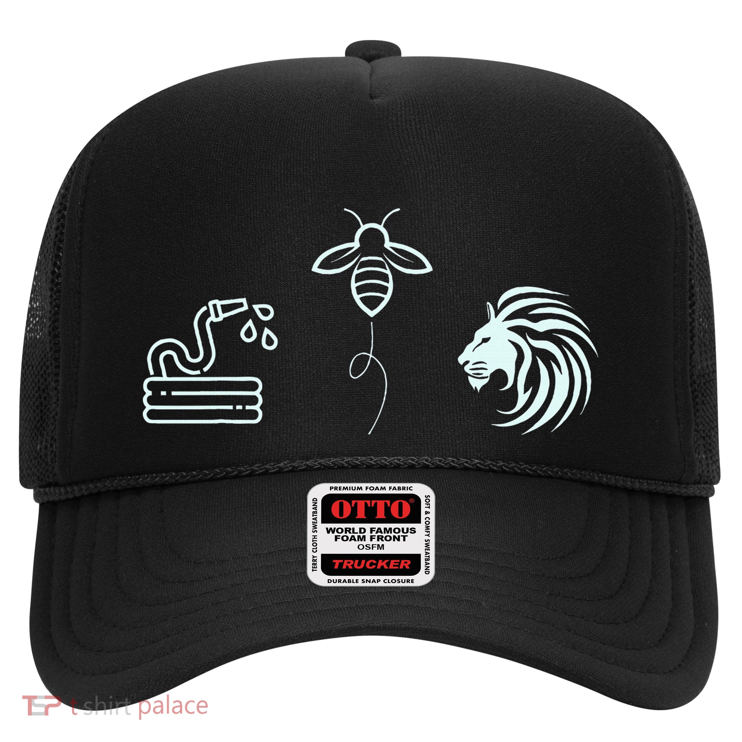 Hose Bee Lion Icons Hoes Be Lying Pun Trucker Hat