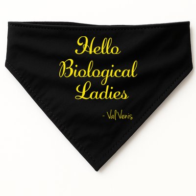 Hello Biological Ladies Val Venis USA-Made Doggie Bandana