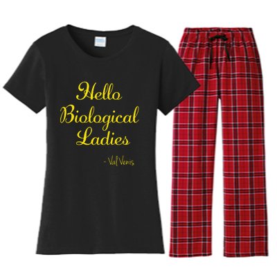 Hello Biological Ladies Val Venis Women's Flannel Pajama Set