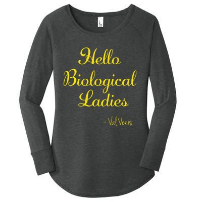 Hello Biological Ladies Val Venis Women's Perfect Tri Tunic Long Sleeve Shirt