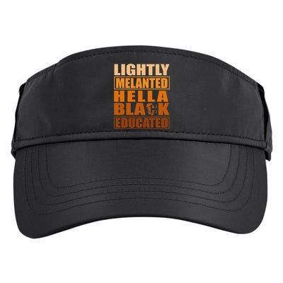 Hella Black Lightly Melanated Educated Juneteenth Adult Drive Performance Visor