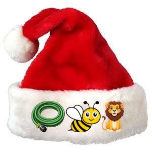 Hose Bee Lion Funny Meme Icons Hose Bee Lion Meme Premium Christmas Santa Hat