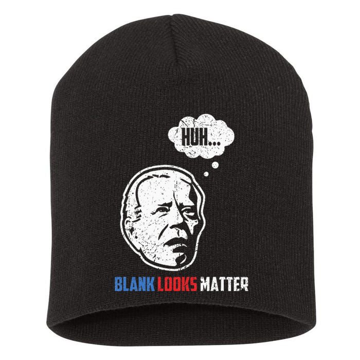 Huh... Blank Looks Matter Short Acrylic Beanie