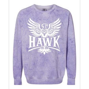 Hawk Bird Logo Colorblast Crewneck Sweatshirt