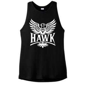 Hawk Bird Logo Ladies PosiCharge Tri-Blend Wicking Tank