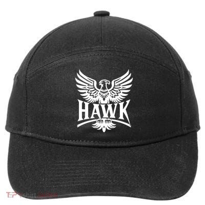 Hawk Bird Logo 7-Panel Snapback Hat