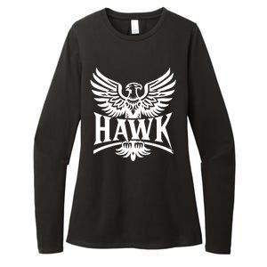 Hawk Bird Logo Womens CVC Long Sleeve Shirt