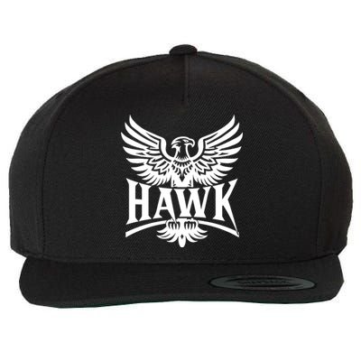 Hawk Bird Logo Wool Snapback Cap