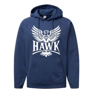 Hawk Bird Logo Performance Fleece Hoodie