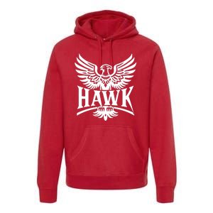 Hawk Bird Logo Premium Hoodie