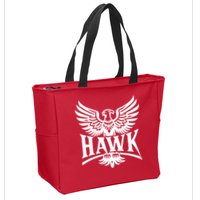 Hawk Bird Logo Zip Tote Bag