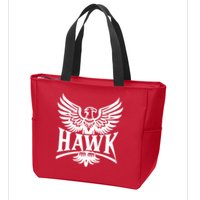 Hawk Bird Logo Zip Tote Bag