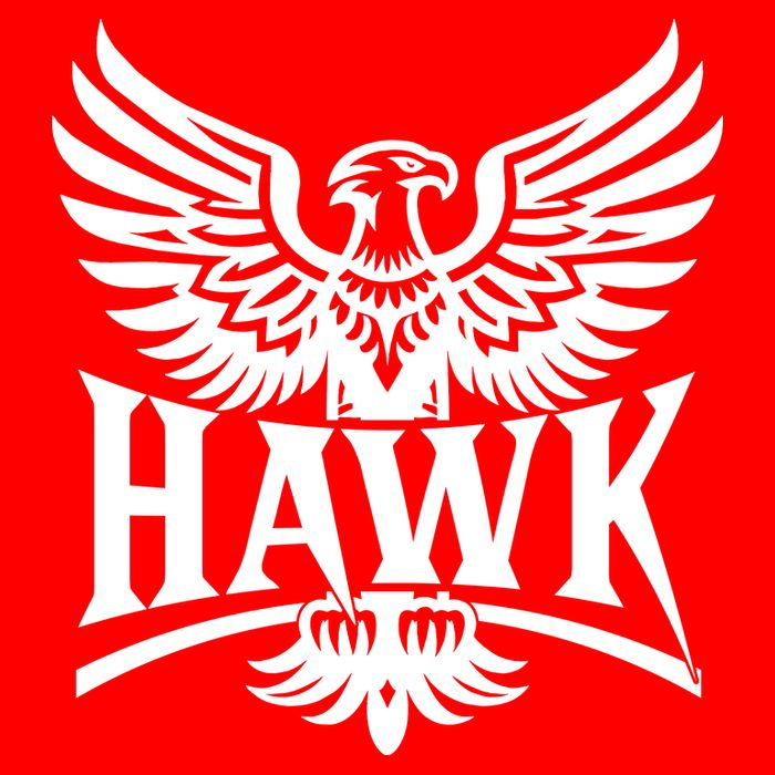 Hawk Bird Logo Zip Tote Bag