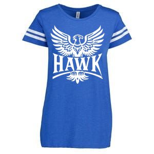 Hawk Bird Logo Enza Ladies Jersey Football T-Shirt