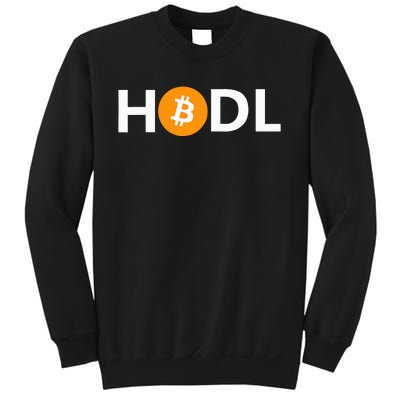 Hodl Bitcoin Logo Cryptocurrency Btc Gift Sweatshirt