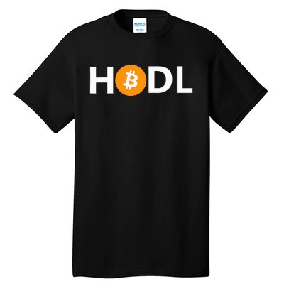 Hodl Bitcoin Logo Cryptocurrency Btc Gift Tall T-Shirt