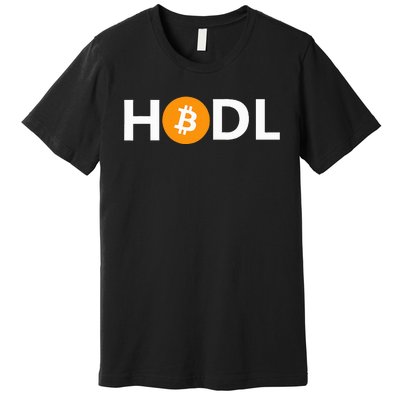 Hodl Bitcoin Logo Cryptocurrency Btc Gift Premium T-Shirt