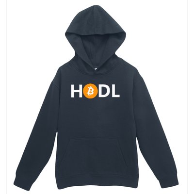 Hodl Bitcoin Logo Cryptocurrency Btc Gift Urban Pullover Hoodie