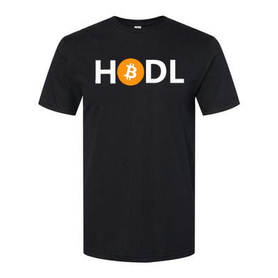 Hodl Bitcoin Logo Cryptocurrency Btc Gift Softstyle CVC T-Shirt