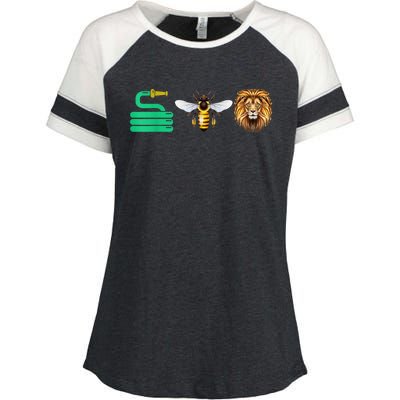 Hose Bee Lion Hose Be Lying Funny Enza Ladies Jersey Colorblock Tee