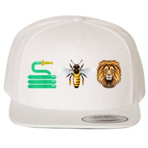 Hose Bee Lion Hose Be Lying Funny Wool Snapback Cap