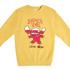 High Badness Level Premium Crewneck Sweatshirt