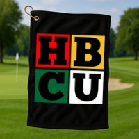 Hbcu Block Letters Grads Alumni Gift Golf Towel