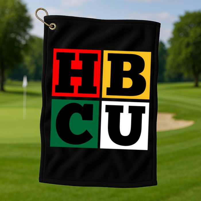 Hbcu Block Letters Grads Alumni Gift Golf Towel