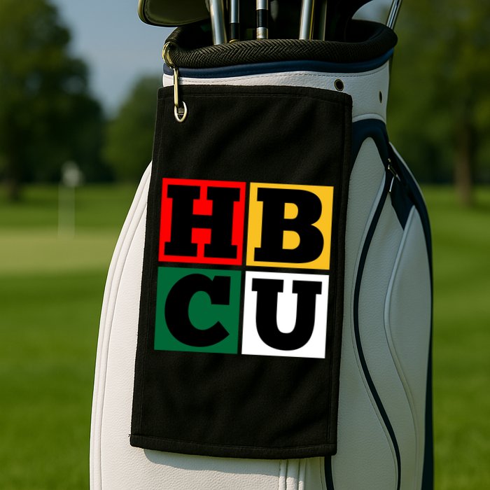 Hbcu Block Letters Grads Alumni Gift Golf Towel