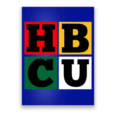 Hbcu Block Letters Grads Alumni Gift Poster