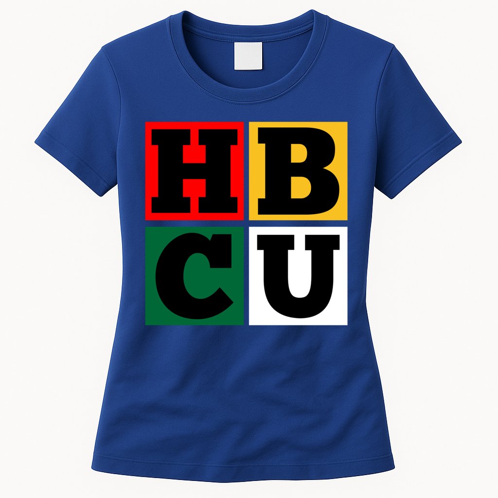 Hbcu Block Letters Grads Alumni Gift Womens T-Shirt