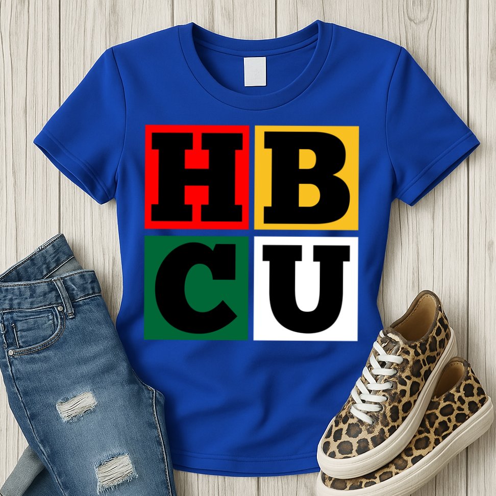 Hbcu Block Letters Grads Alumni Gift Womens T-Shirt