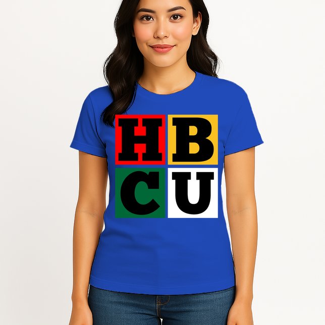 Hbcu Block Letters Grads Alumni Gift Womens T-Shirt