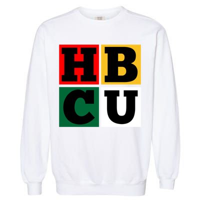 Hbcu Block Letters Grads Alumni Gift Garment-Dyed Sweatshirt