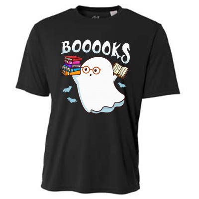 Halloween Books Librarian English Teacher Reader Reading Cooling Performance Crew T-Shirt