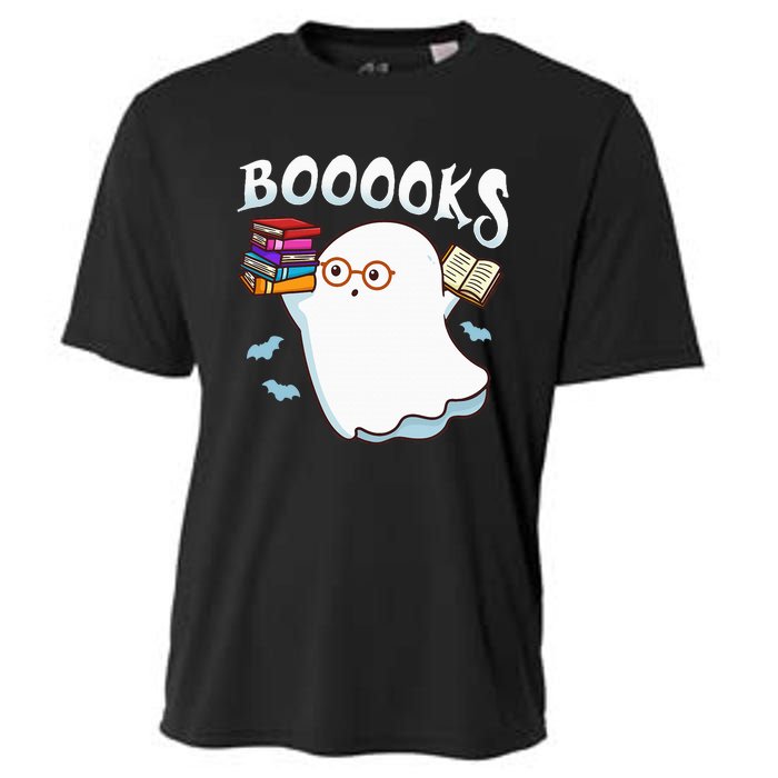 Halloween Books Librarian English Teacher Reader Reading Cooling Performance Crew T-Shirt