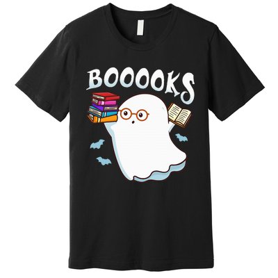 Halloween Books Librarian English Teacher Reader Reading Premium T-Shirt