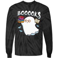 Halloween Books Librarian English Teacher Reader Reading Tie-Dye Long Sleeve Shirt