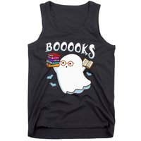 Halloween Books Librarian English Teacher Reader Reading Tank Top