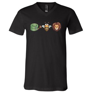 Hose Bee Lion Funny Meme Hose Bee Lion V-Neck T-Shirt