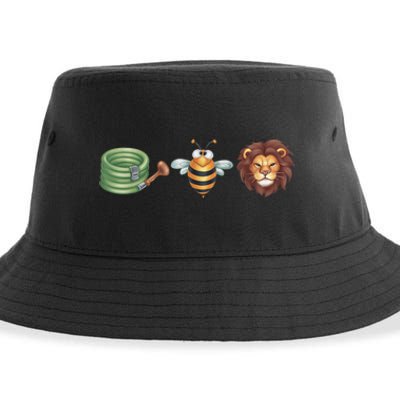 Hose Bee Lion Funny Meme Hose Bee Lion Sustainable Bucket Hat