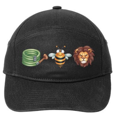 Hose Bee Lion Funny Meme Hose Bee Lion 7-Panel Snapback Hat