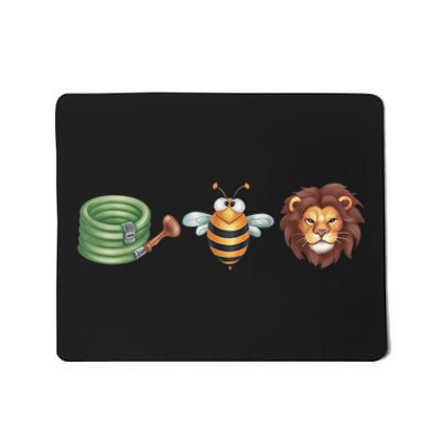 Hose Bee Lion Funny Meme Hose Bee Lion Mousepad