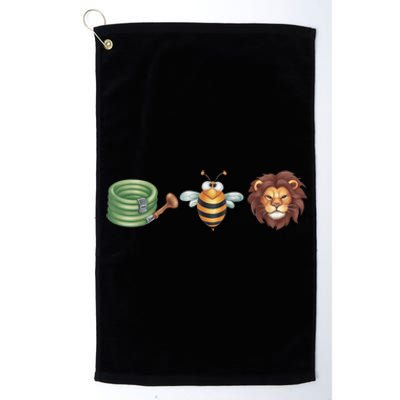 Hose Bee Lion Funny Meme Hose Bee Lion Platinum Collection Golf Towel