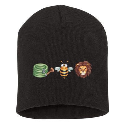 Hose Bee Lion Funny Meme Hose Bee Lion Short Acrylic Beanie