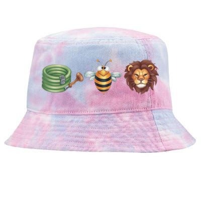 Hose Bee Lion Funny Meme Hose Bee Lion Tie-Dyed Bucket Hat