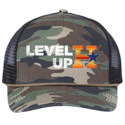 Houston Baseball Level Up Champions Retro Rope Trucker Hat Cap