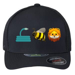 Hose Bee Lion Emoji Flexfit Unipanel Trucker Cap