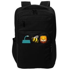 Hose Bee Lion Emoji Impact Tech Backpack