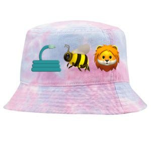 Hose Bee Lion Emoji Tie-Dyed Bucket Hat